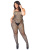 Leg Avenue Seamless Crochet - Комбинезон с тонкими бретелями, ХХL (чёрный)